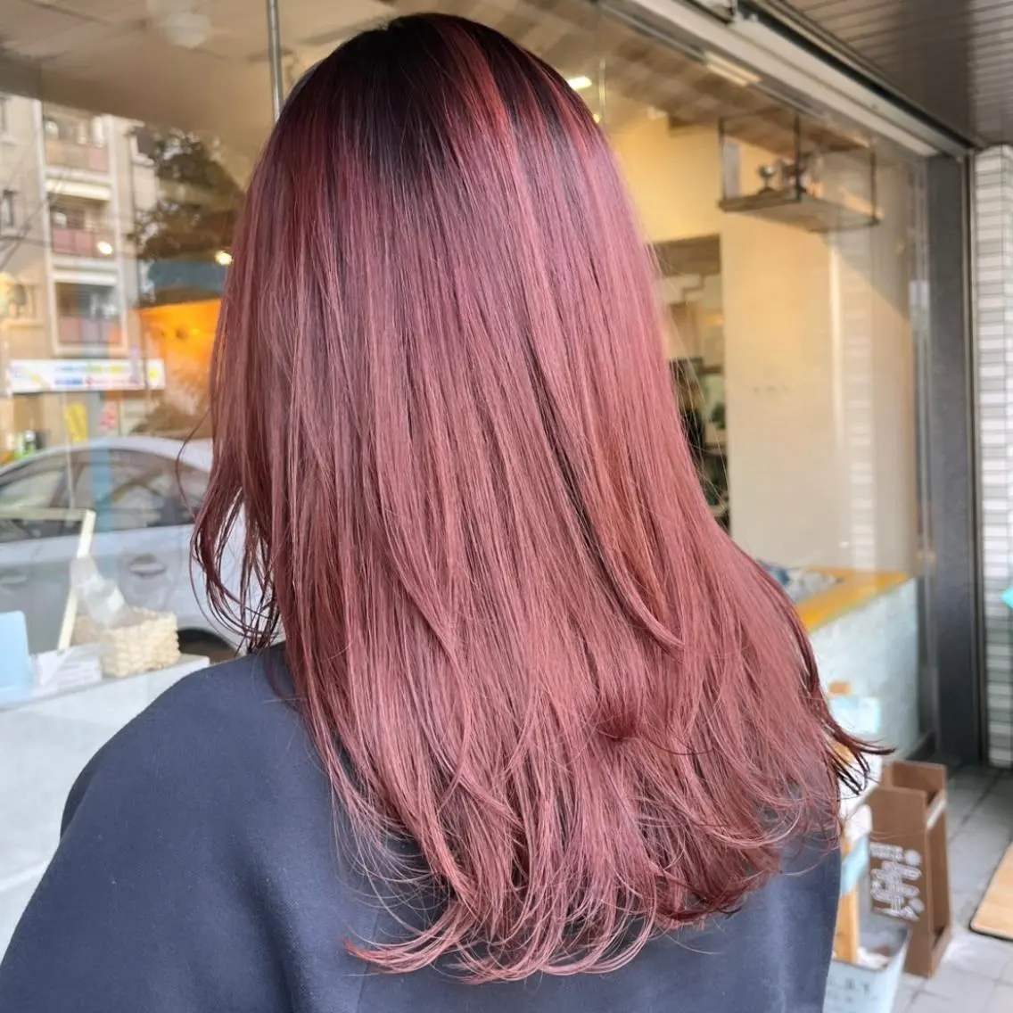 ロング カラー ピンクカラー IMARI /のヘアスタイル