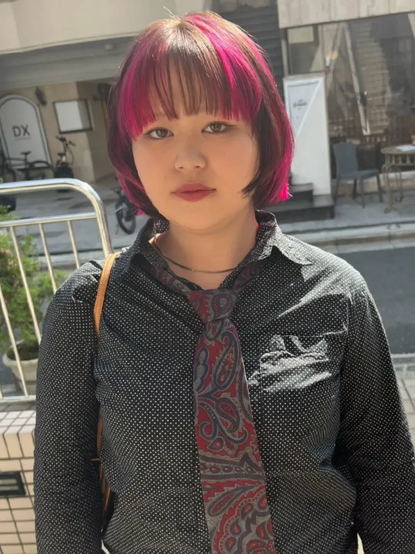 ショート カラー ヘアアレンジ ヘアカラー トリートメント ヘアセット ブリーチ矯正髪質改善 ✨オオエタクミのヘアスタイル
