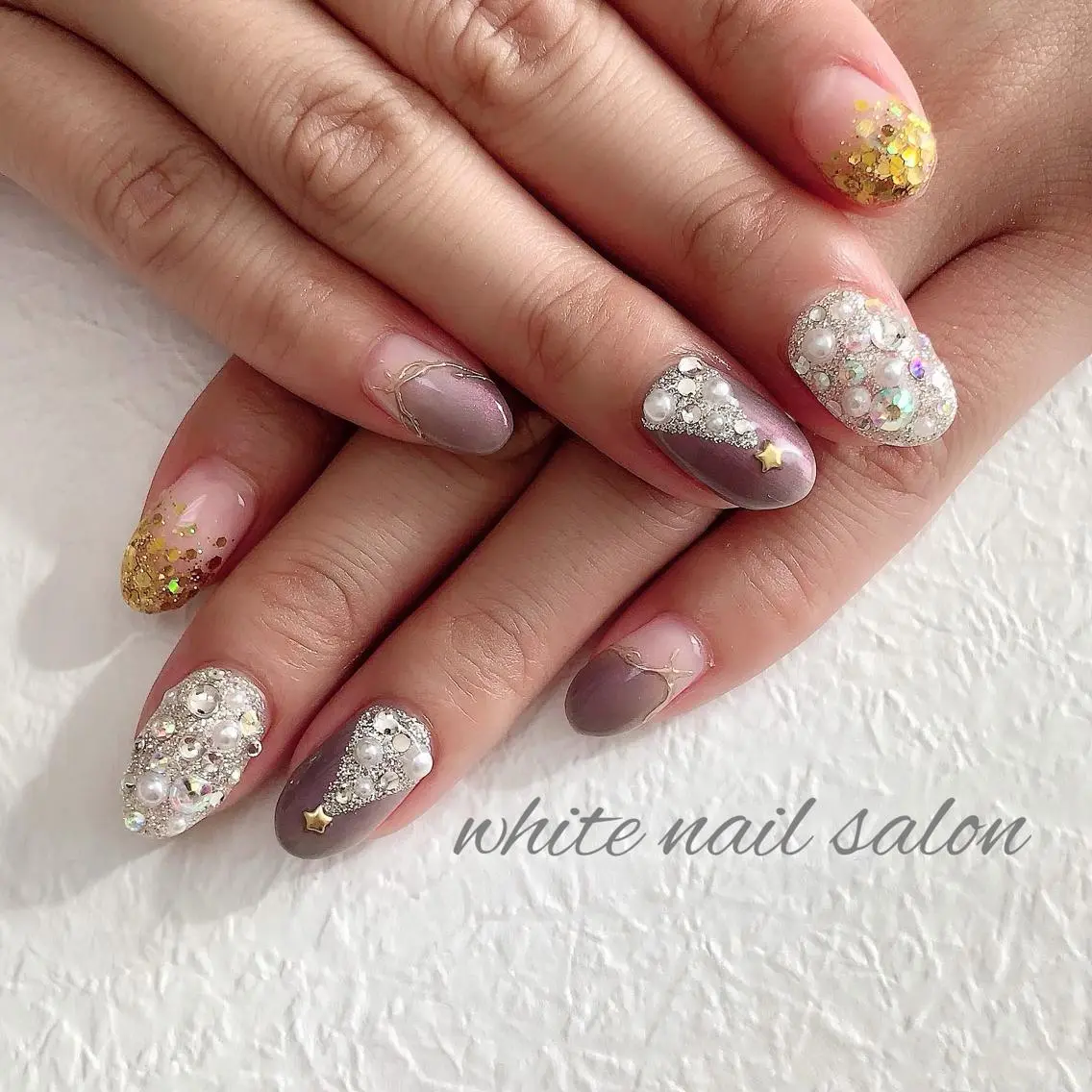 ネイル フットネイル ジェルネイル ハードジェル 持ち込み ソフトジェル white nail salonのネイルデザイン