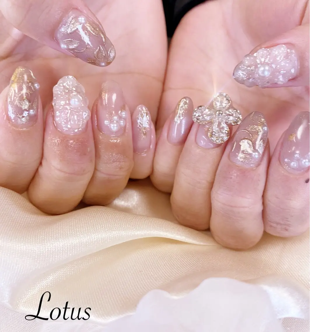ネイル ハンドネイル ハンドケア ネイル＆脱毛 Lotus🌸のネイルデザイン