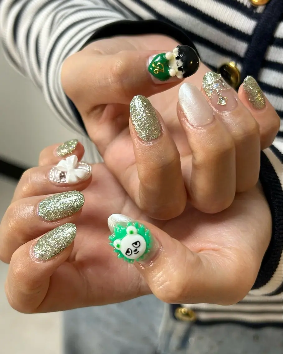 メンズ ネイル アートネイル 持ち込み ハンドネイル ten nail salon かえでのネイルデザイン