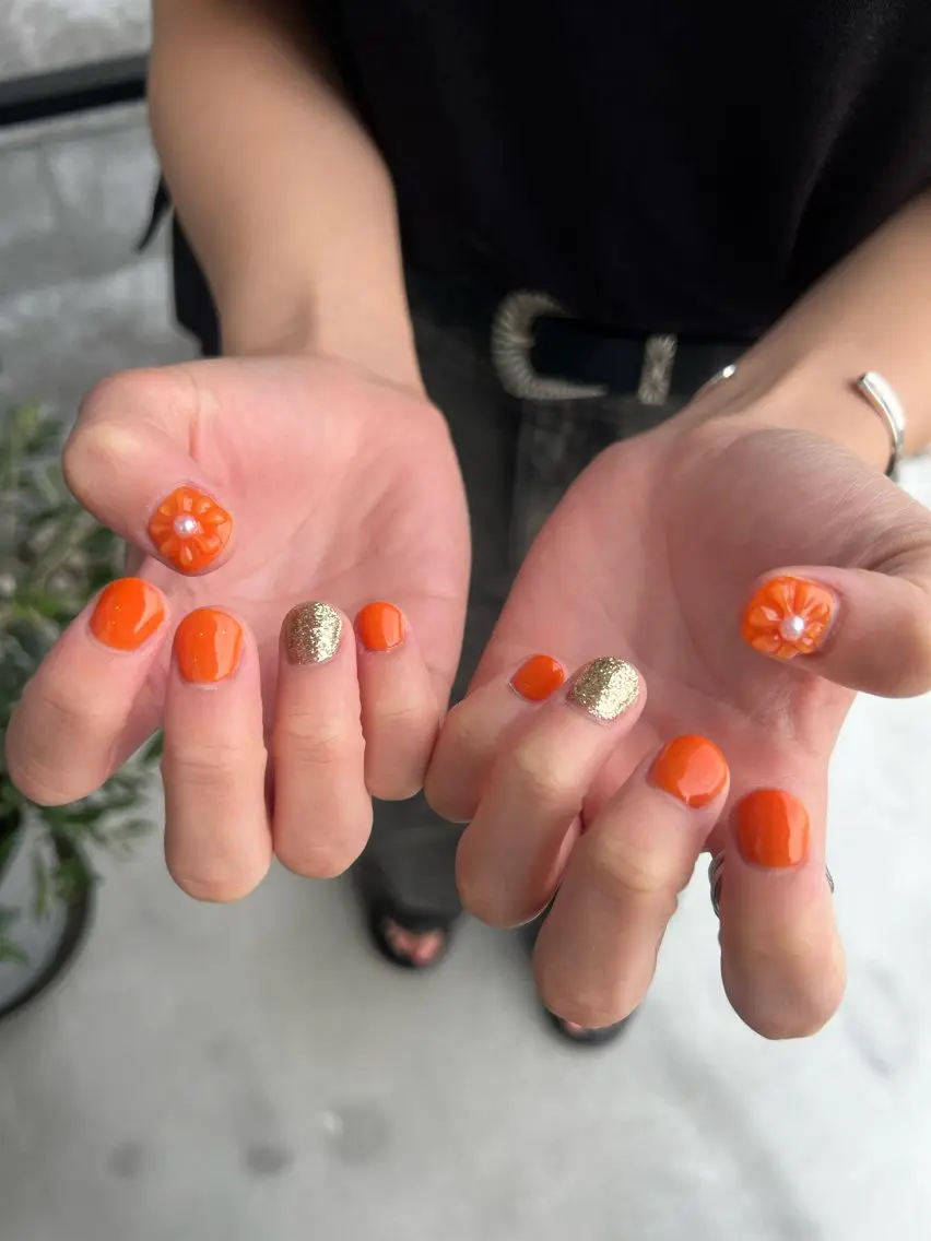 ネイル フラワーネイル ぷっくりネイル LACHIC NOZOMIのネイルデザイン