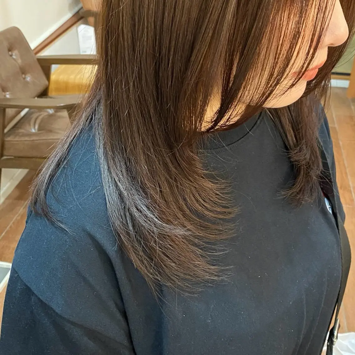 ミディアム 林 莉瑠のヘアスタイル