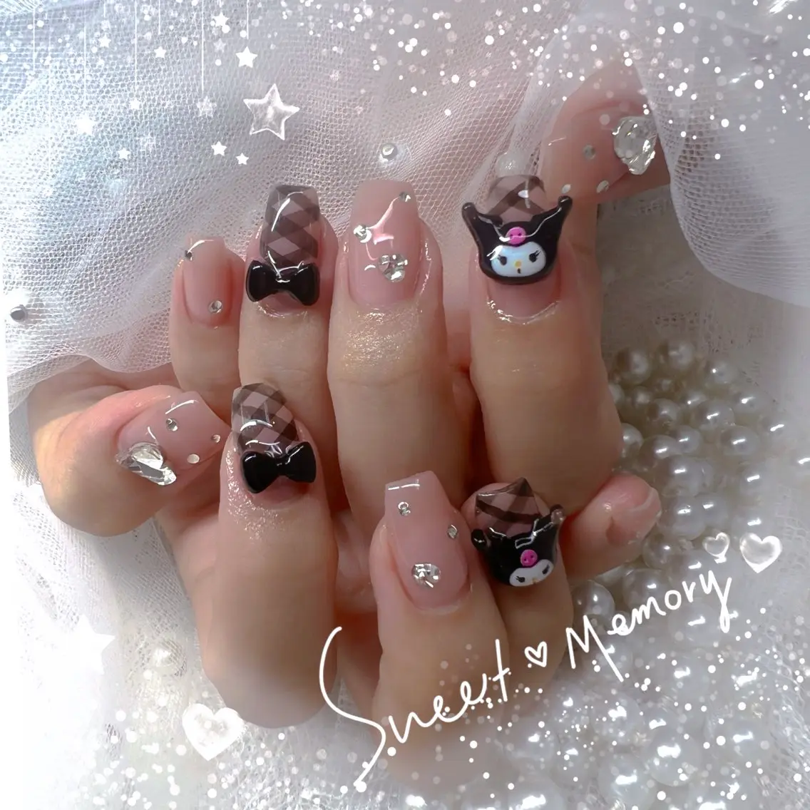 ネイル チークネイル フレンチネイル ガーリー ガラスフレンチ グラデーション ハンドネイル ハンドケア Chill Nailsalonのネイルデザイン