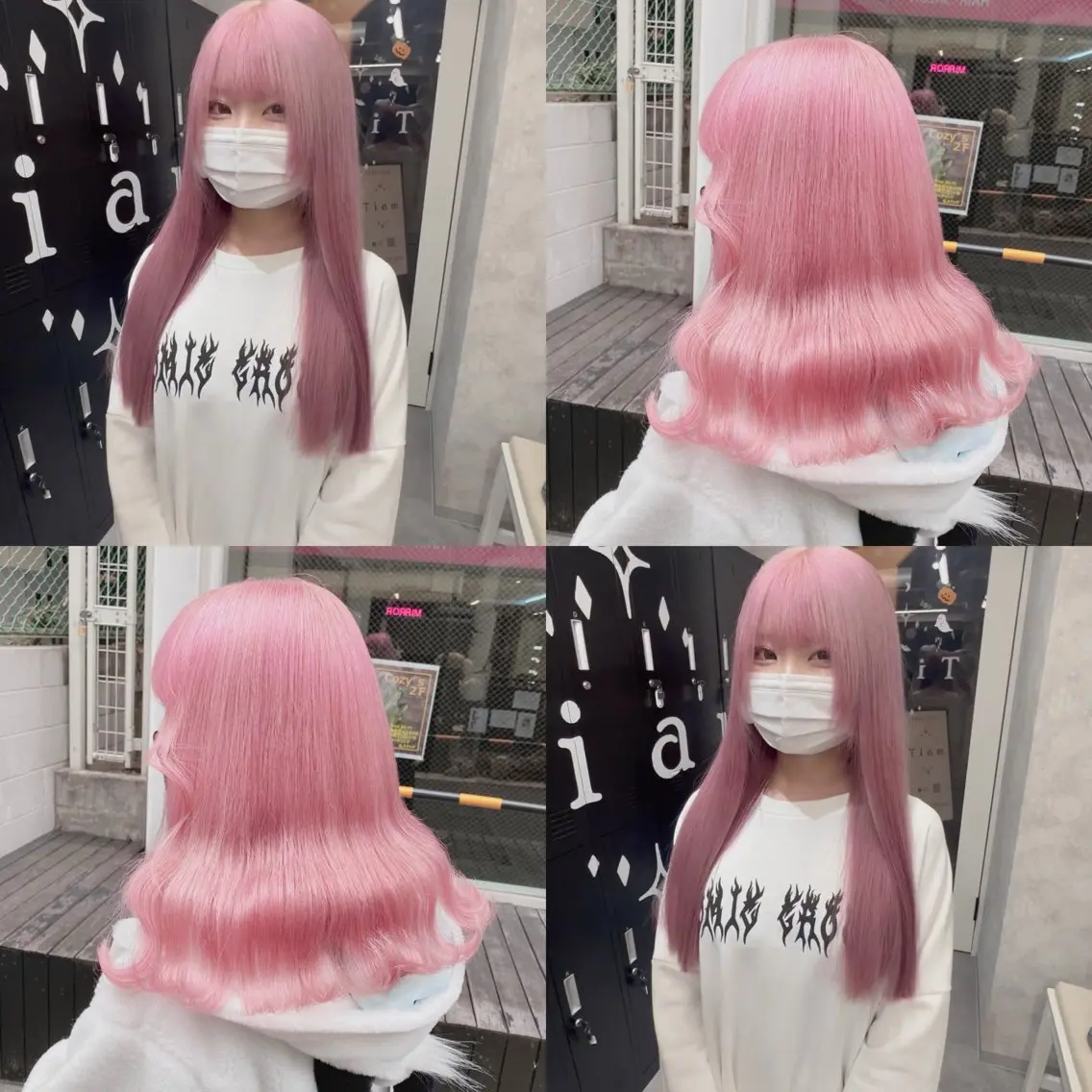 ロング カラー ヘアカラー トリートメント ハイトーン特化💍 chloe💍韓国のヘアスタイル
