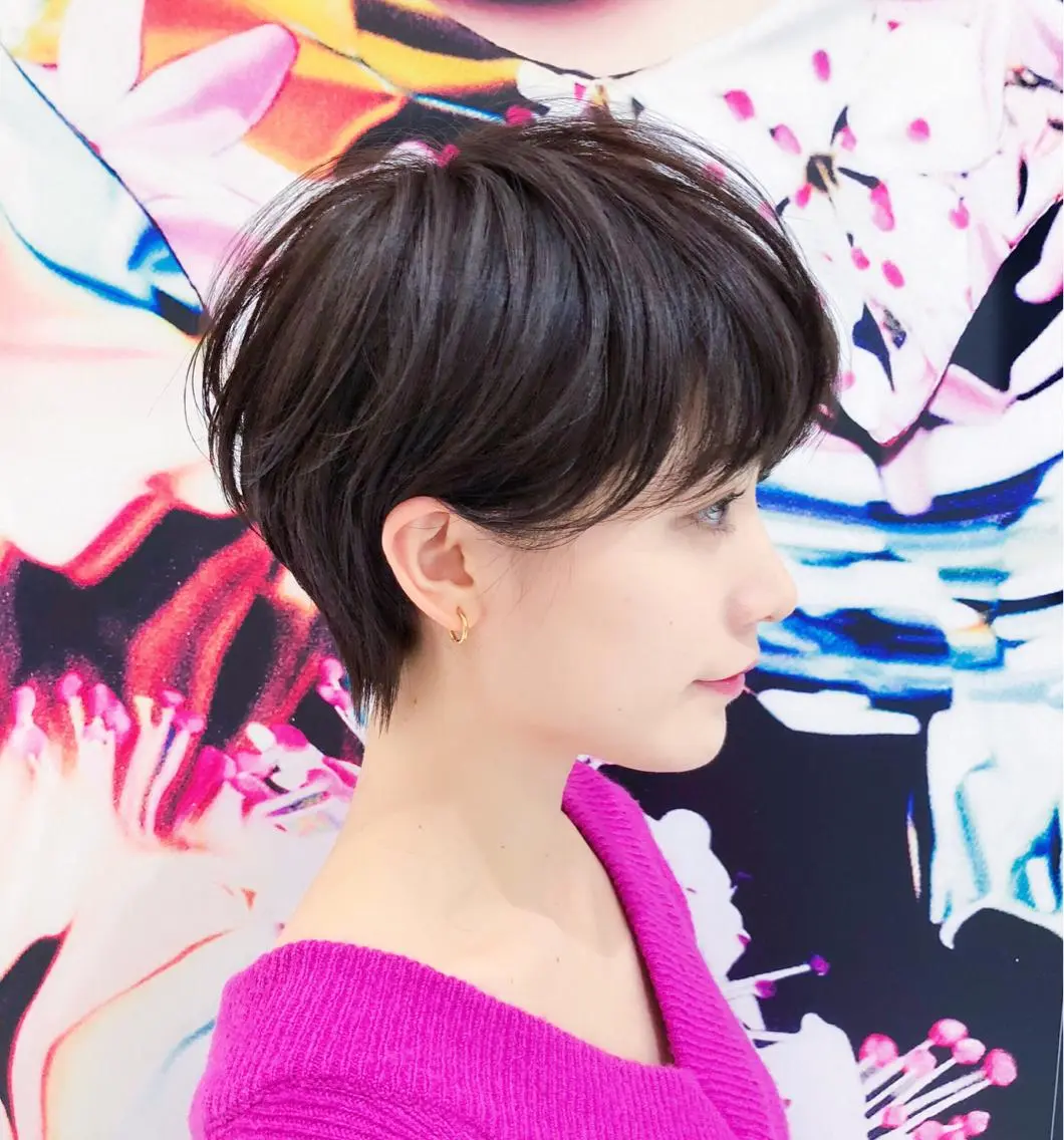 ショート パーマ 趙 英来のヘアスタイル