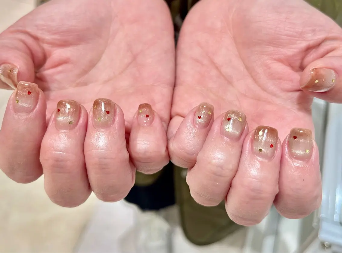 ネイル ボーダー ピンク Riry＊° knailのネイルデザイン