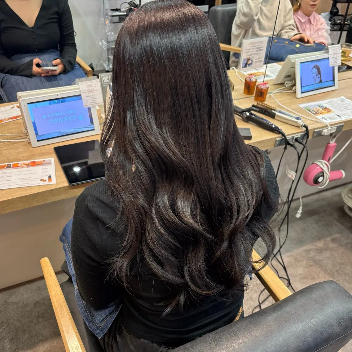 カラー 銀座：似合わせカラー オリーブ🫒アレンジのヘアスタイル