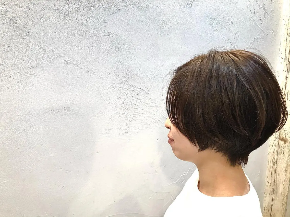 ショート カラー くびれヘア ショートヘア 浅沼 春樹のヘアスタイル