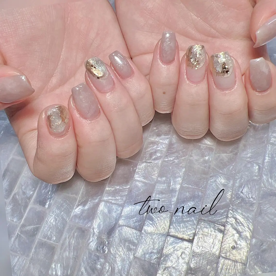 ネイル アートネイル オーロラネイル フットネイル ハート ニュアンスネイル ハンドネイル two nailのネイルデザイン