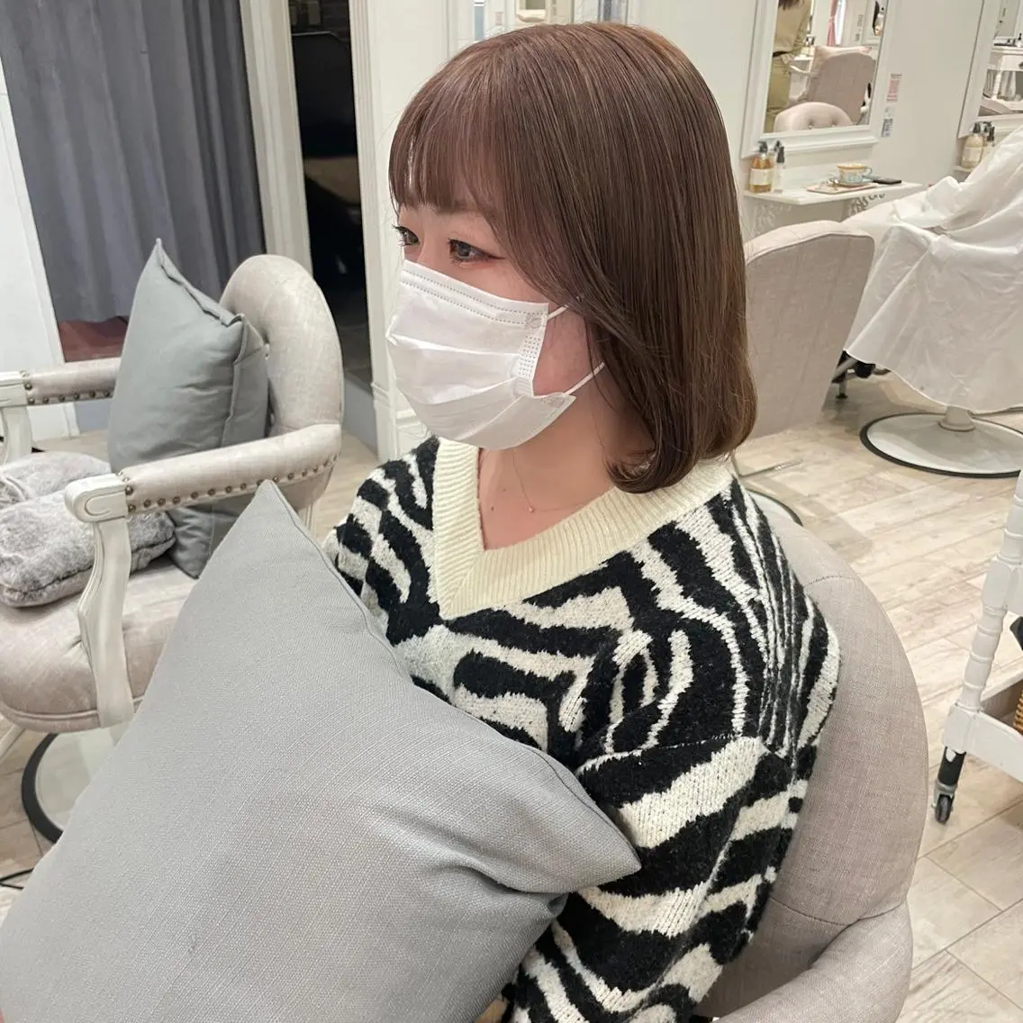 ショート カラー ベージュカラー ヘアアレンジ/ 暖色🩵hazukiのヘアスタイル
