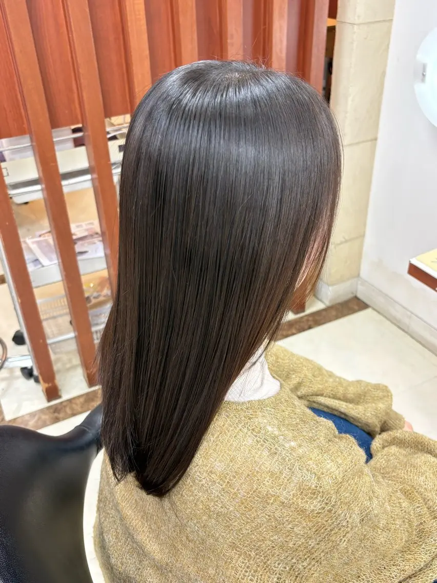 セミロング カット トリートメント ☁️MIZUKI ☁️髪質改善のヘアスタイル
