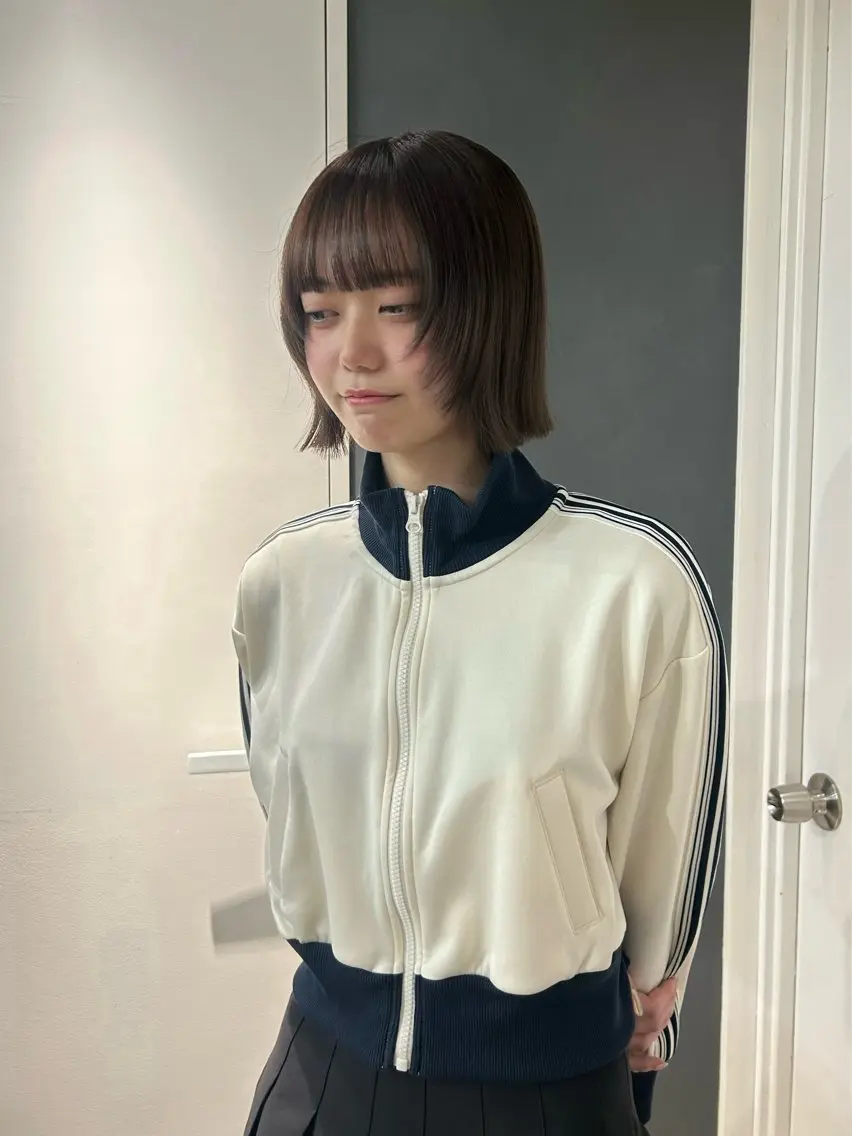 ショート ヘアカラー トリートメント えり 艶髪/髪質改善 /透明感カラー/堀江のヘアスタイル