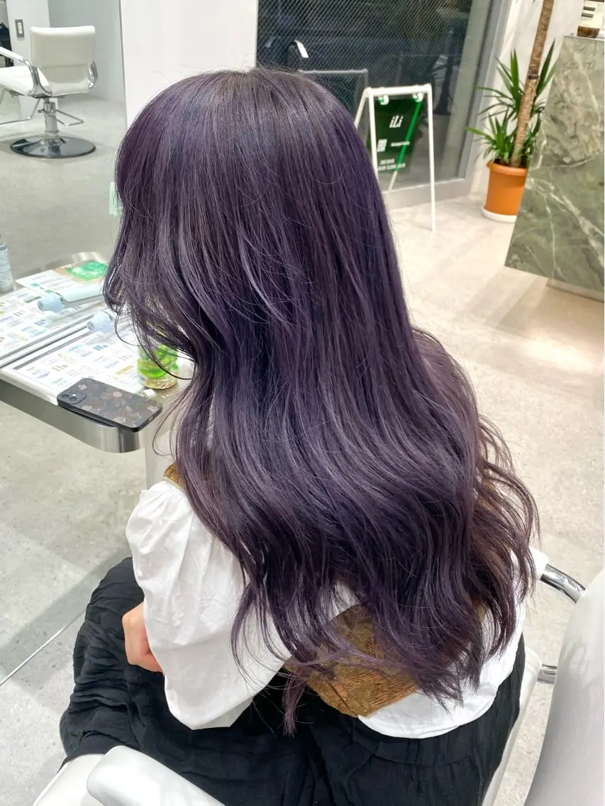ロング カラー ラベンダーカラー Lyuck ⋆✦ HIROMIのヘアスタイル