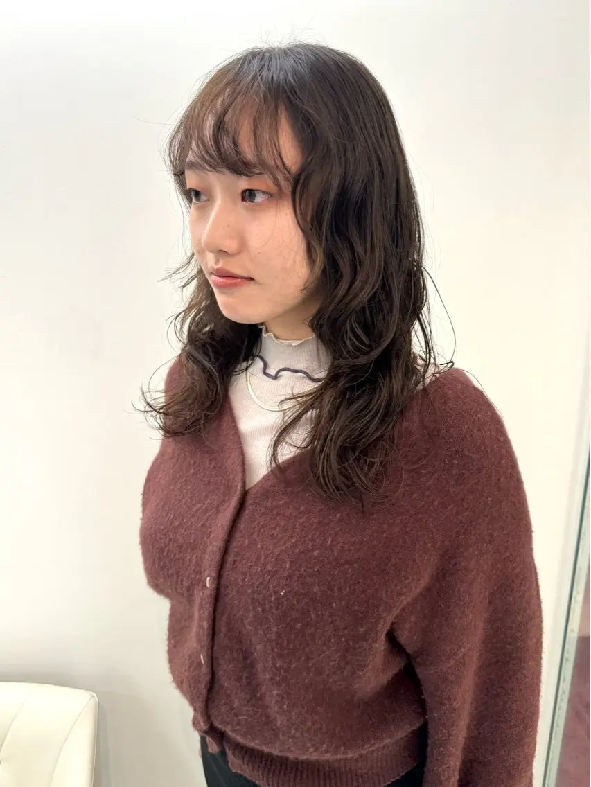 ロング パーマ レイヤーカット カット パーマ トリートメント デジタルパーマ 🌀ボブ　萩原　龍のヘアスタイル