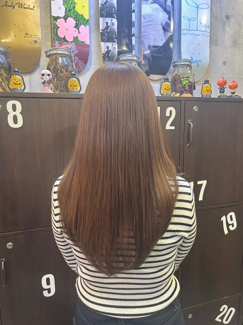 🩷透明感カラー+2step集中補習トリートメント🩷ご希望で前髪カットの写真