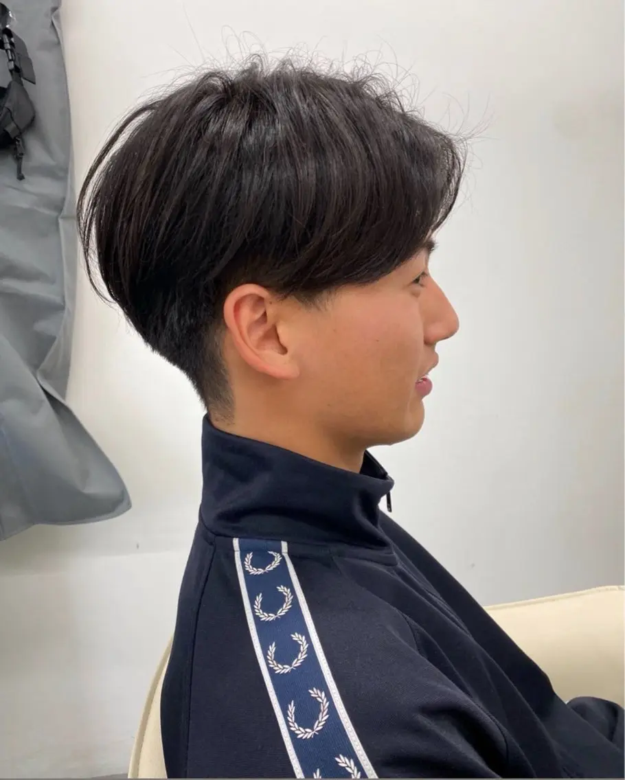 ミディアム メンズカット×パーマ ✂️今井魁人✂️のヘアスタイル