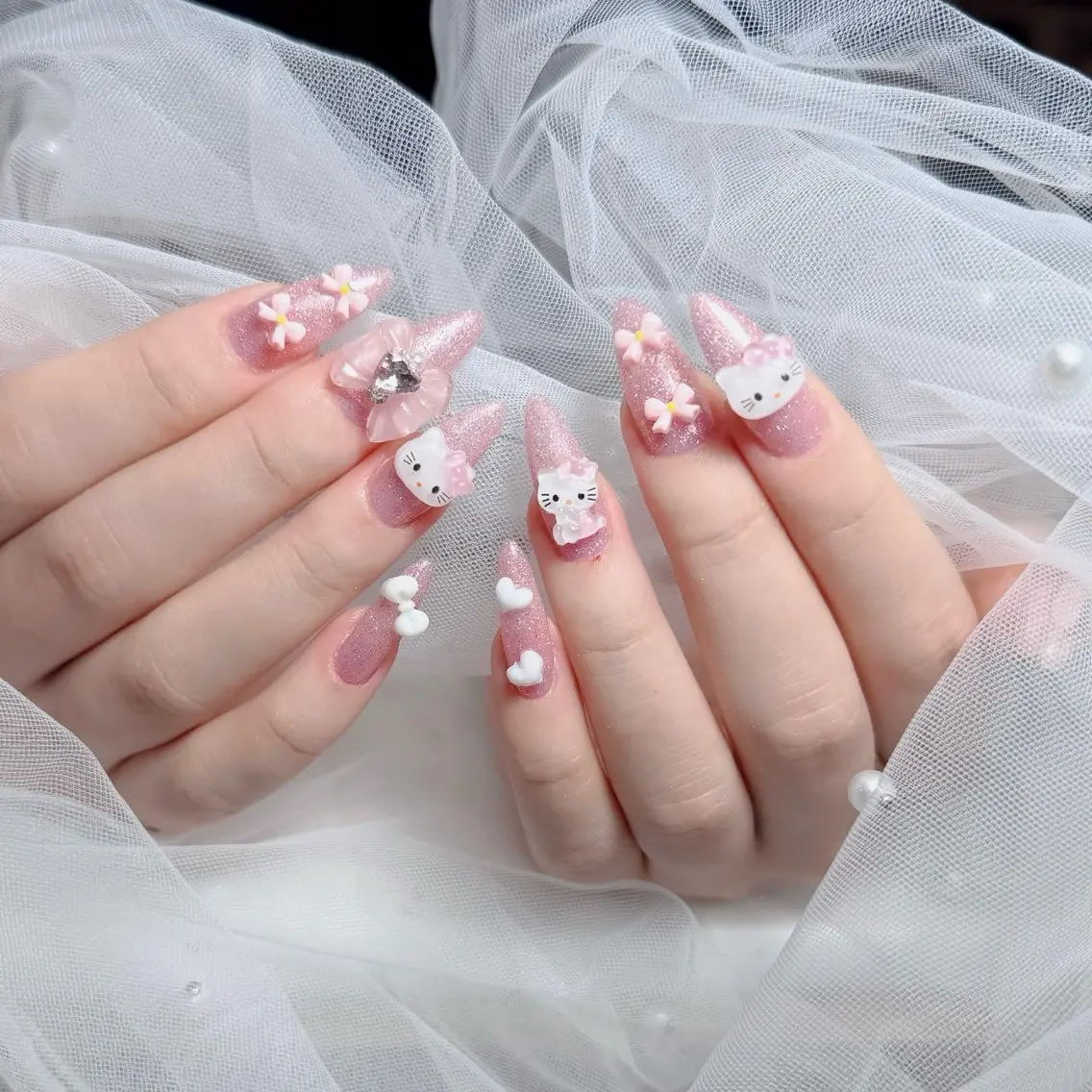 ネイル アートネイル 韓国ネイル 持ち込み ワンホンネイル ハンドネイル Lenie Nail Salonのネイルデザイン