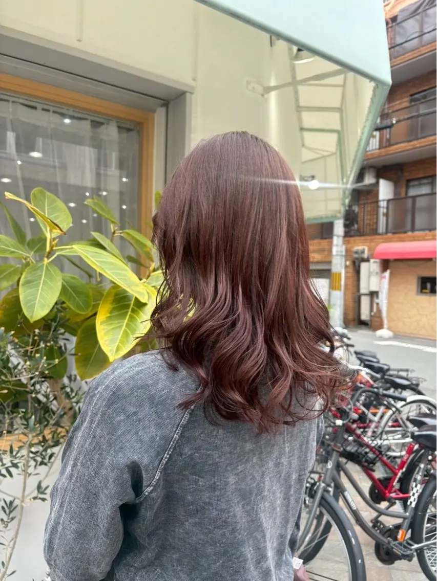セミロング カラー sanctuary  箕面店のヘアスタイル