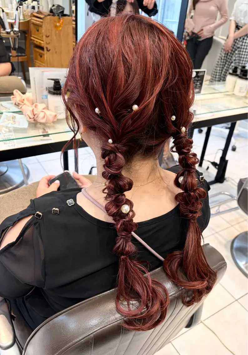 ロング ヘアアレンジ ヘアセット 🦖鶴岡 香純🦖のヘアスタイル