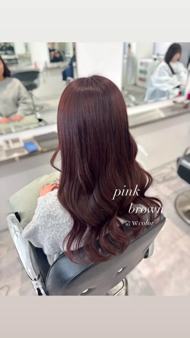 ロング カラー ヘアカラー ParveMix 宮﨑 梨里のヘアスタイル