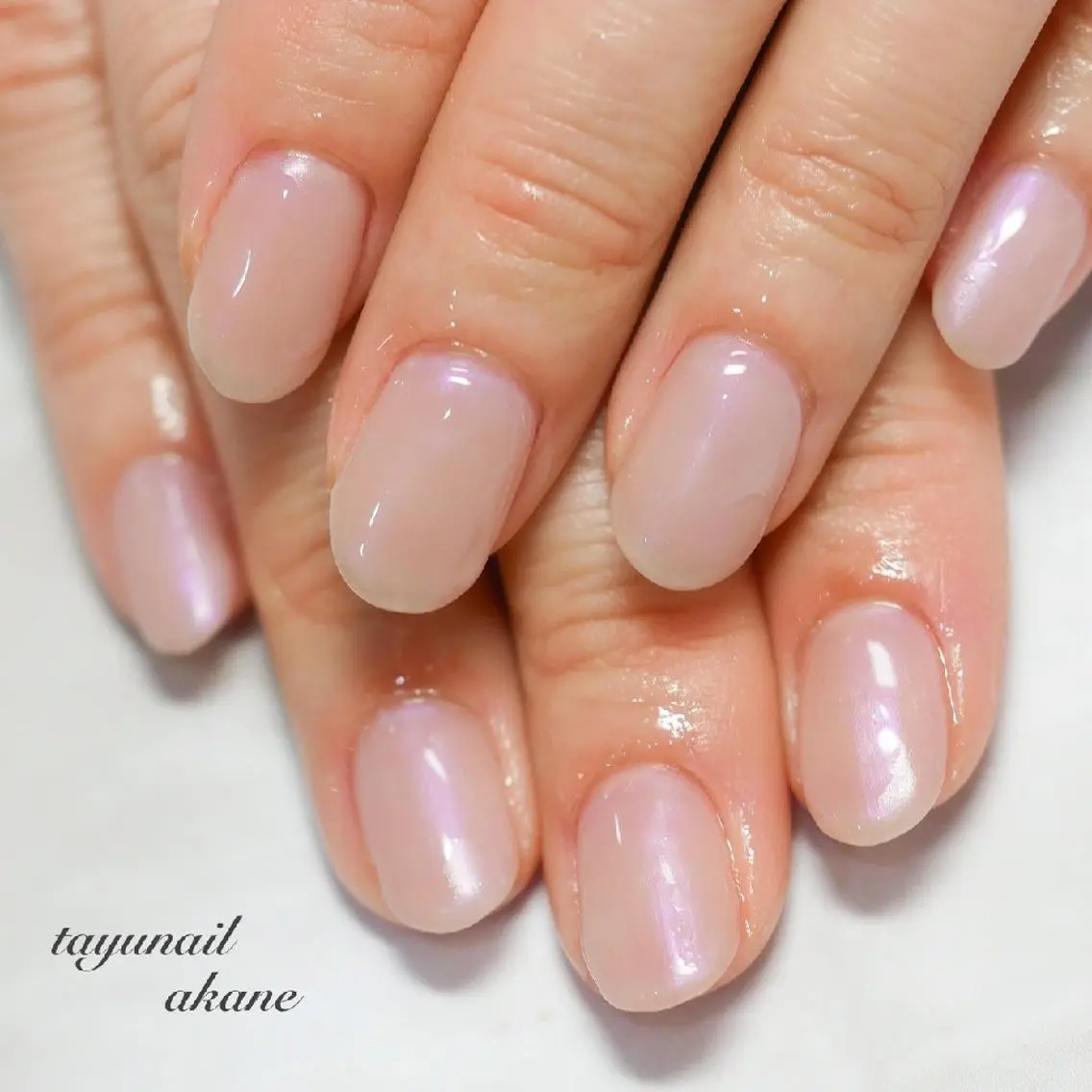 ネイル ブルー ジェルネイル ワンカラーネイル パラジェル 冬ネイル ネイルサロン 【たゆnail】のネイルデザイン