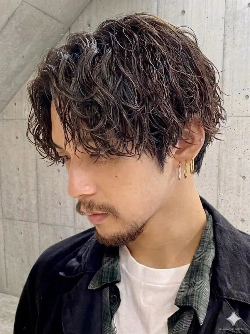 メンズカット+ツイストスパイラルパーマの写真