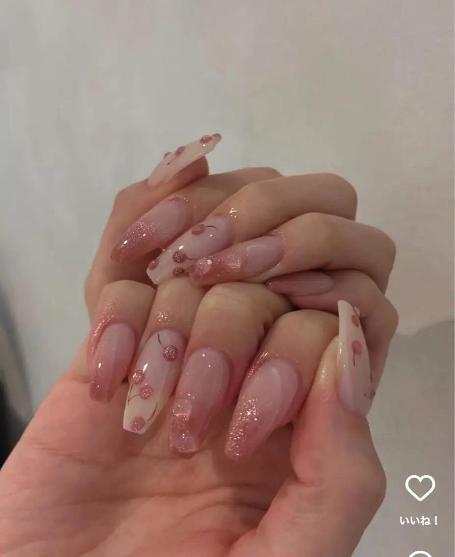 ネイル アートネイル 長さ出し フラッシュネイル ジェルネイル 韓国ネイル ハンドネイル Yuri.nail studioのネイルデザイン
