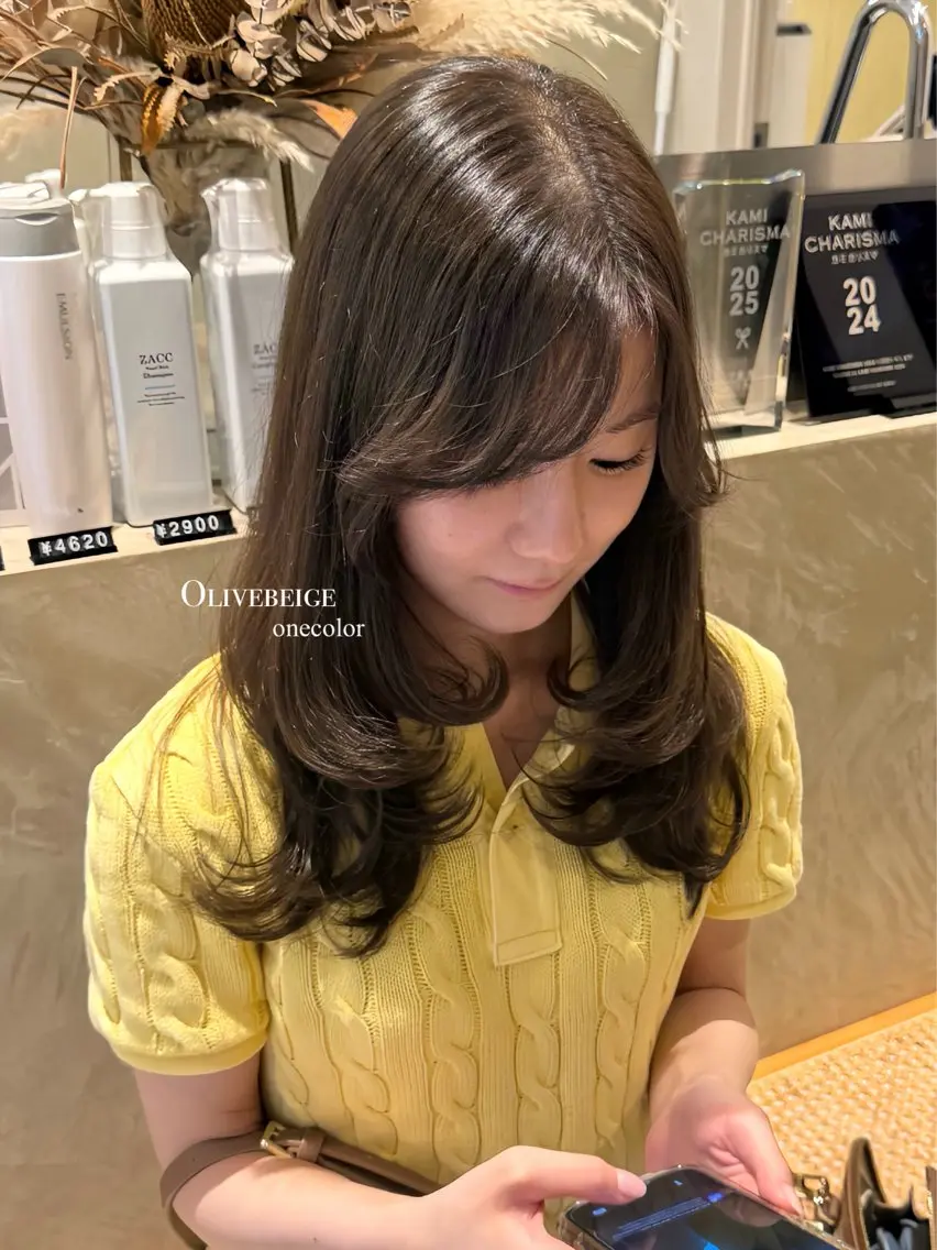 カラー ヘアカラー トリートメント 艶カラー🥣🫧 ZACC銀座/はるかのヘアスタイル