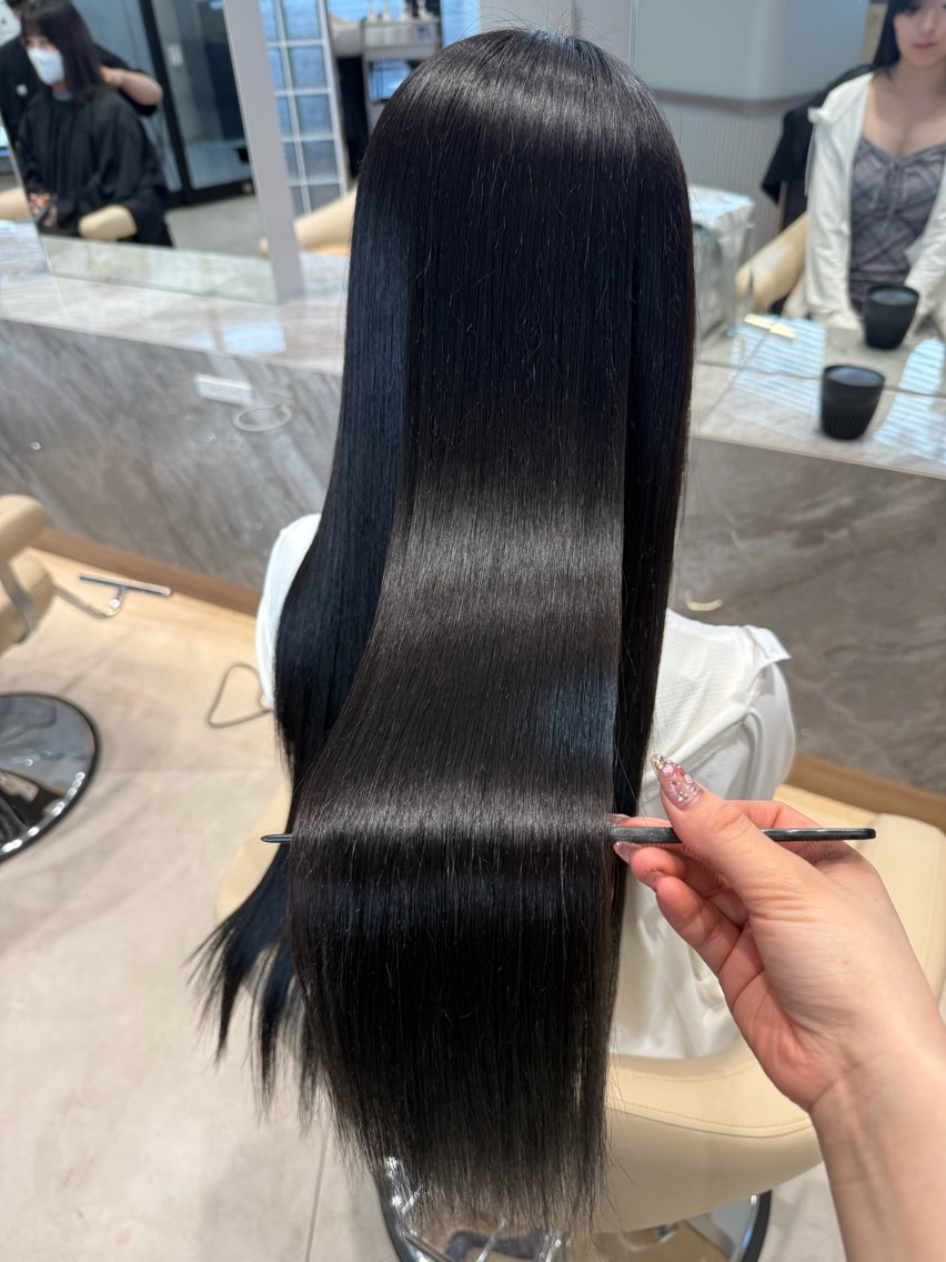 ロング カラー カット ヘアカラー トリートメント 顔周りカット/透明感 カラー/木村智美のヘアスタイル