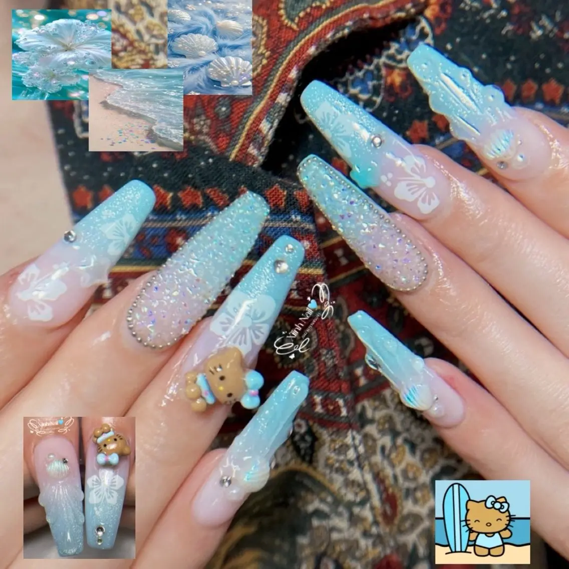 ネイル チークネイル 桜ネイル 長さ出し フットネイル ジェルネイル ハンドネイル XIINH NAIL SALONのネイルデザイン