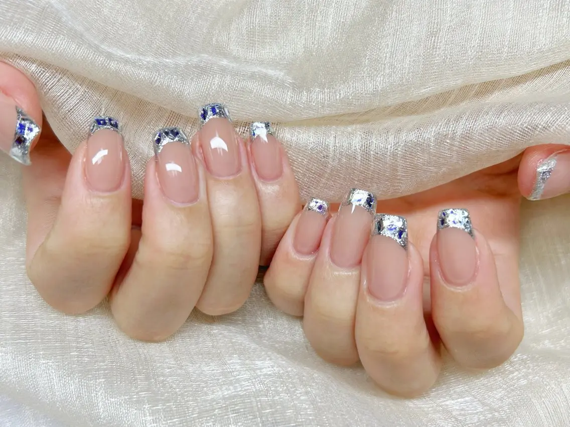ネイル アートネイル 成人式 長さ出し フットネイル マグネットネイル ハンドネイル Lino Nailのネイルデザイン