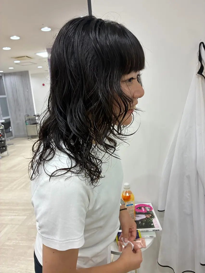 レディースカットパーマの写真