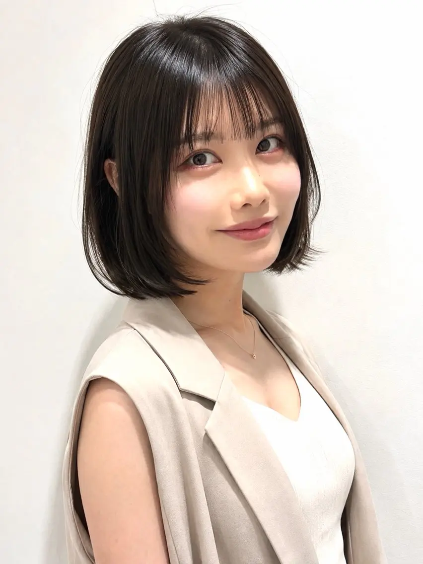 ショート ボブ/ミルクティー KOUGAのヘアスタイル