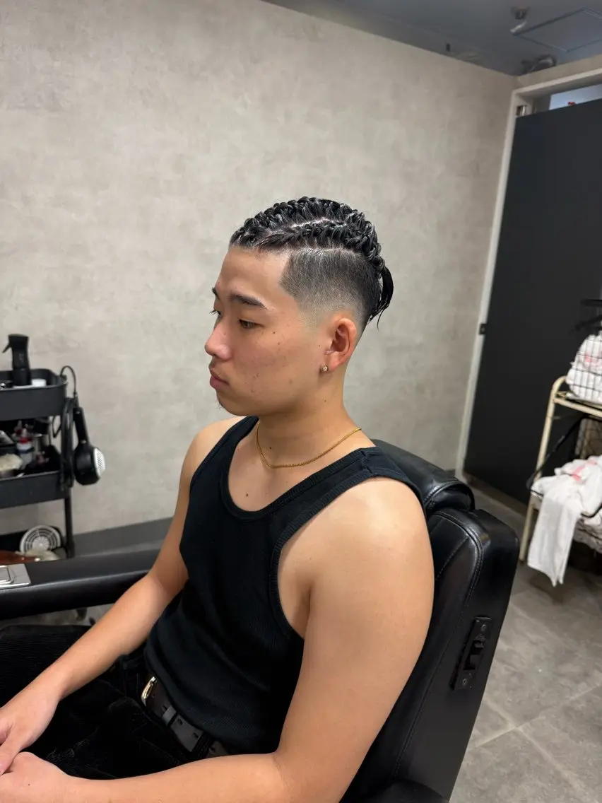 ミディアム ヘアアレンジ メンズ 松坂 祐斗のヘアスタイル