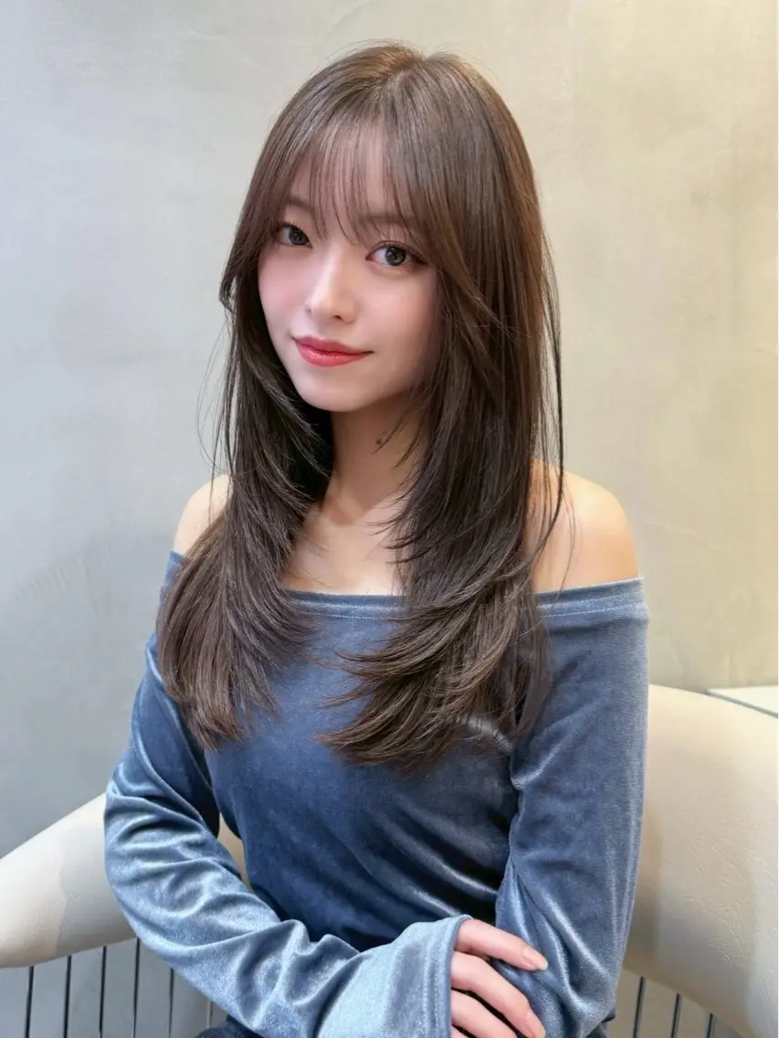 ロング ヘアアレンジ 髪質改善 似合わせカット 小顔カット カット 縮毛矯正 トリートメント 艶髪特化/矯正/ 髪質改善/吉田光佑のヘアスタイル