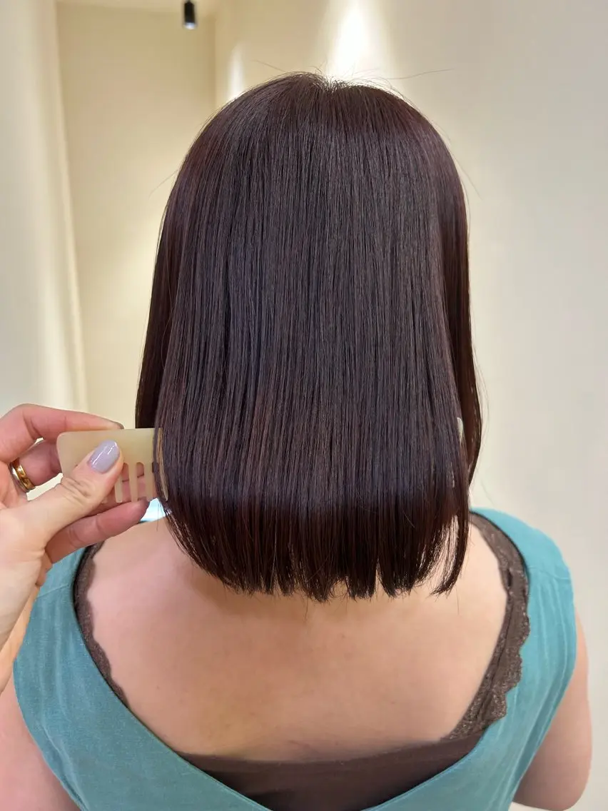 ショート カラー ブラウンカラー レッドカラー レッドブラウン カット ヘアカラー トリートメント hubhair レイヤー/透明感のヘアスタイル
