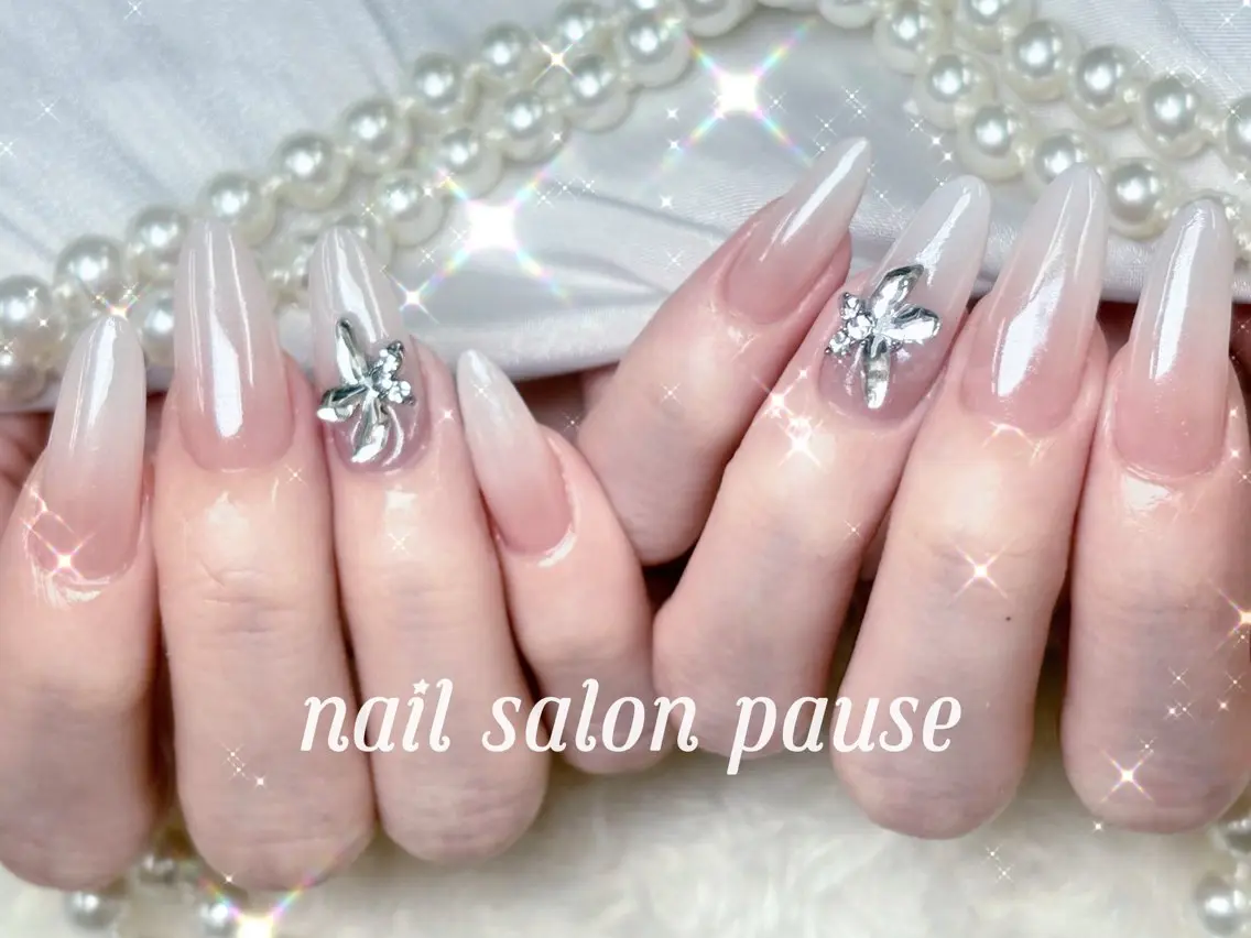 ネイル ミラーネイル ハンドネイル ハンドケア nail salon pause✨のネイルデザイン