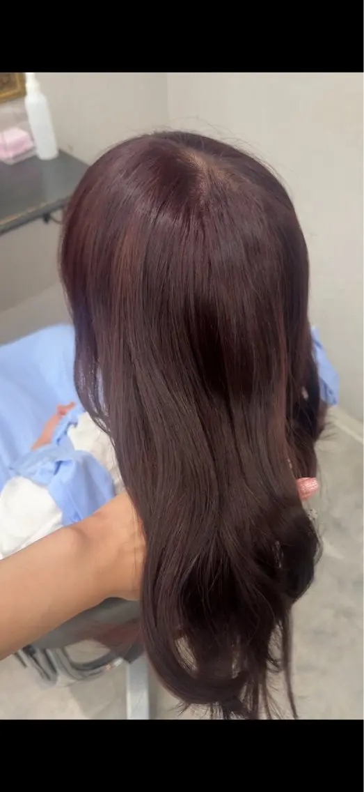 セミロング カラー ベージュカラー ブリーチ 透明感カラー ダブルカラー ラベンダーカラー ヘアカラー トリートメント 艶髪/ダブルカラー 🍒misakiのヘアスタイル