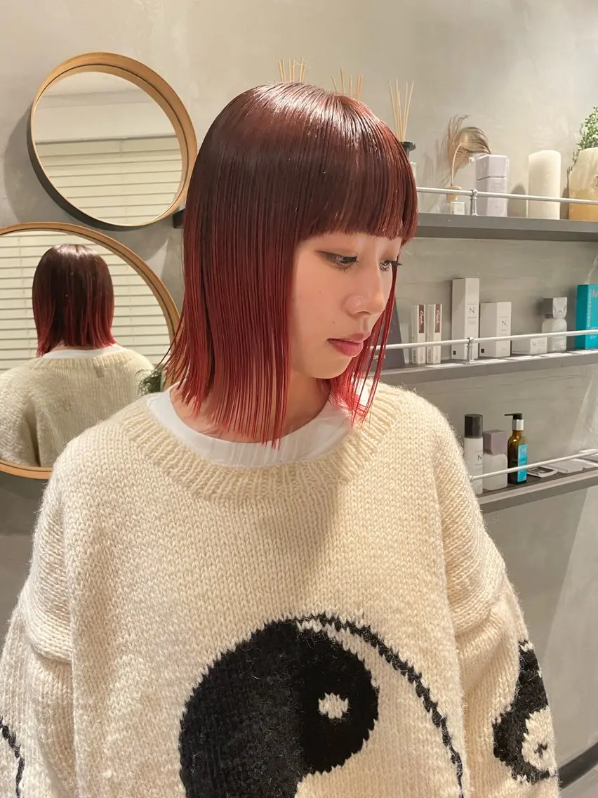 ショート カラー 透明感カラー ヘアカラー トリートメント 🍃透明感/デザイン 店長MASARU🍃のヘアスタイル