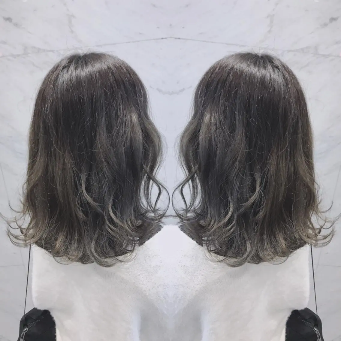 ミディアム カラー カット ヘアカラー トリートメント 重政 和樹のヘアスタイル