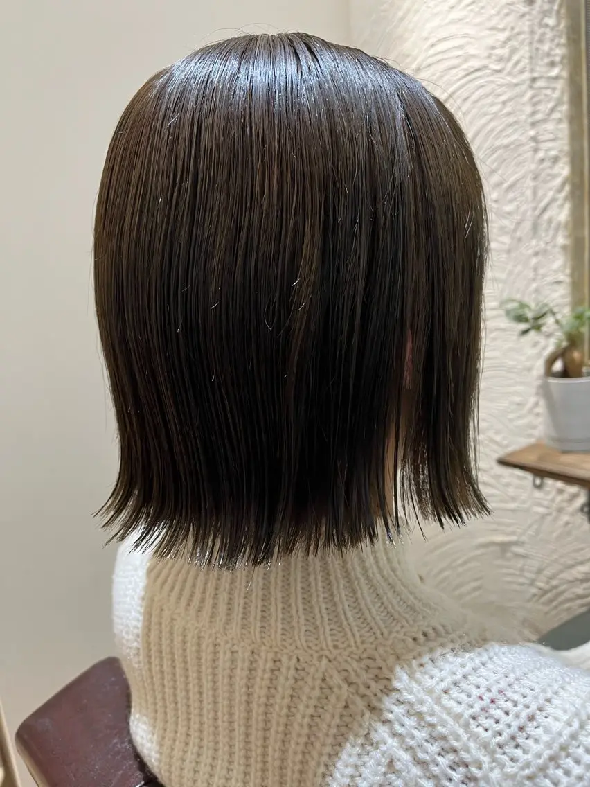 ミディアム カラー ダークグレー ダークグレージュ グレージュ カット ヘアカラー トリートメント 🌈透明感カラー🌈 🌟吉田祐介🌟のヘアスタイル