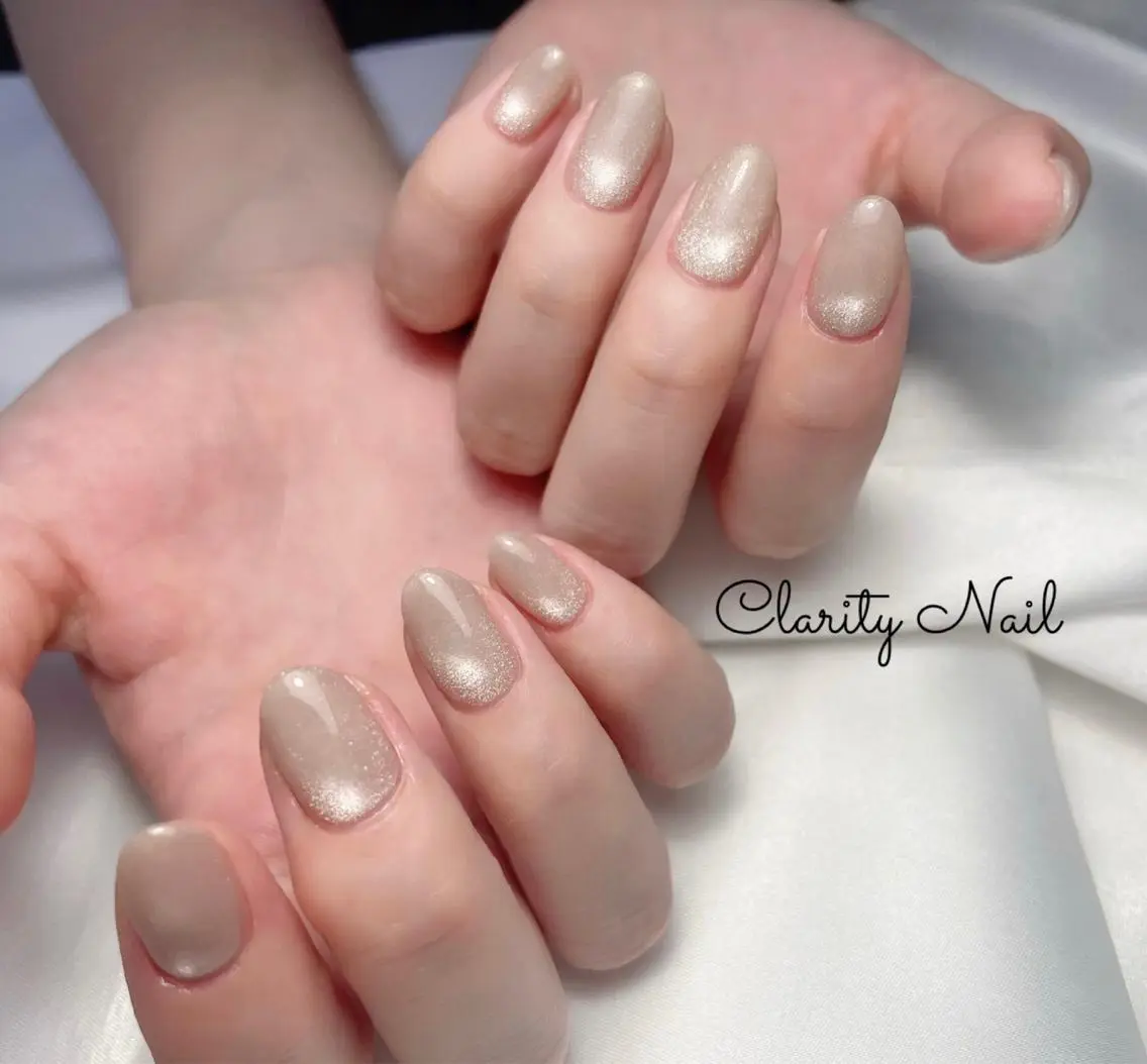 ネイル マグネットネイル ワンカラーネイル ハンドネイル Clarity Nailのネイルデザイン