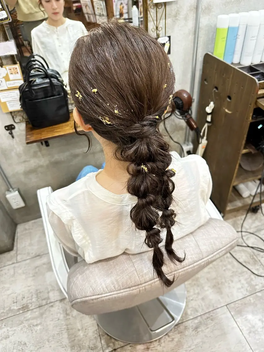 ヘアアレンジ カット スパのヘアスタイル