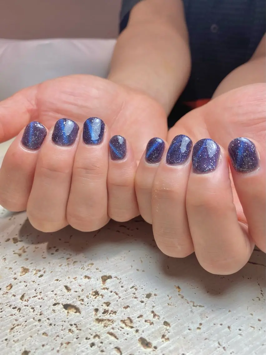 ネイル ハンドネイル ビューティフルムーン ネイル🌙夏美のネイルデザイン