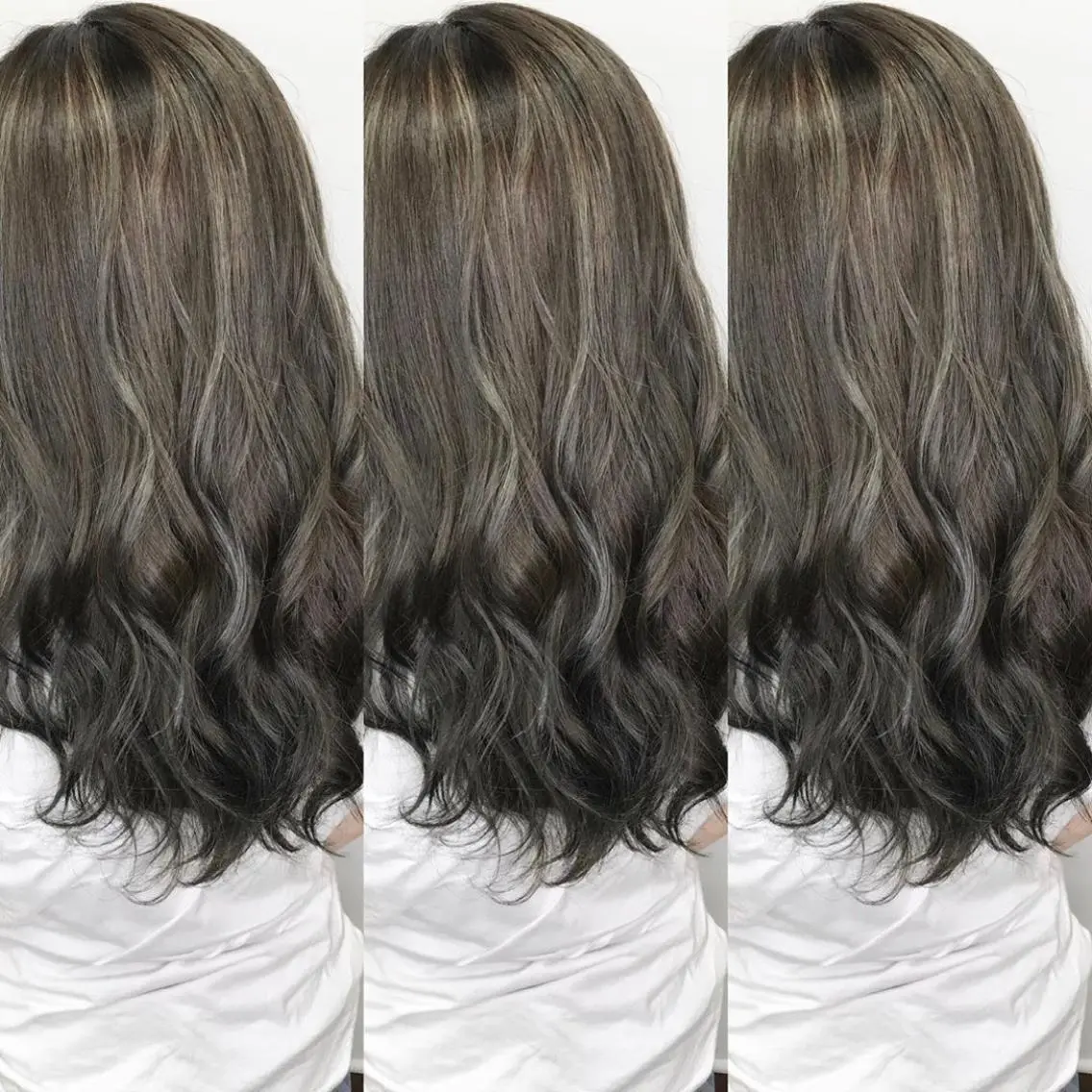 ロング レイヤー/艶髪カラー 森本くるみのヘアスタイル