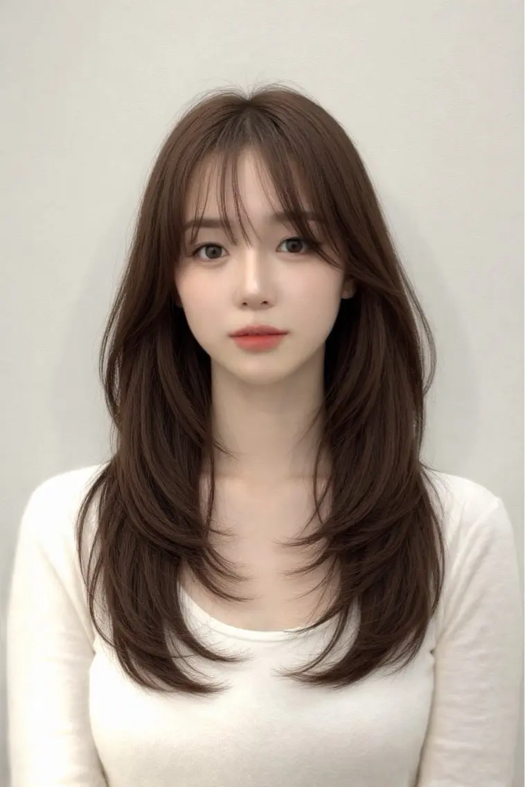 ロング カット ヘアカラー トリートメント KANA🌷 髪質改善のヘアスタイル