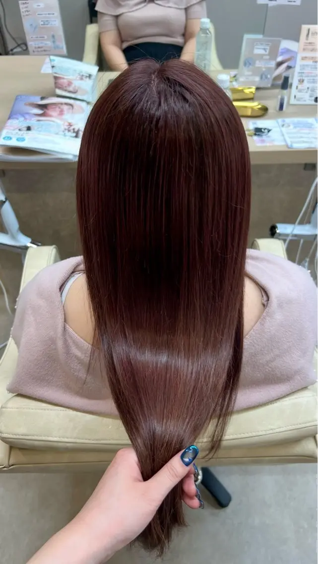 ロング カラー ヘアカラー 山下 稚葉 艶髪/透明感カラーのヘアスタイル