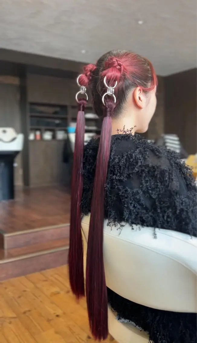 ミディアム ヘアセット 両国駅徒歩1分⭐️ アイロン仕上げのヘアスタイル