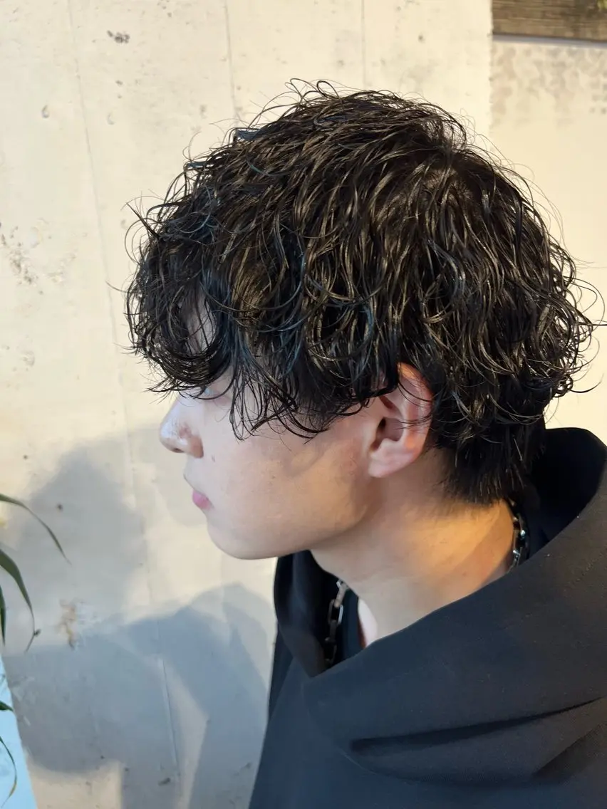 ショート パーマ メンズ カット パーマ トリートメント 朝3分でキマる 村上陸のヘアスタイル
